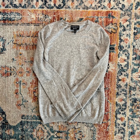 Banana Republic Sweaters - Banana Republic Filpucci Cashmere Gray Bell-Sleeve Sweater Size Medium